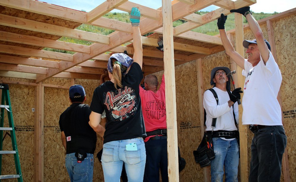 Volunteers help build a home in Mexico